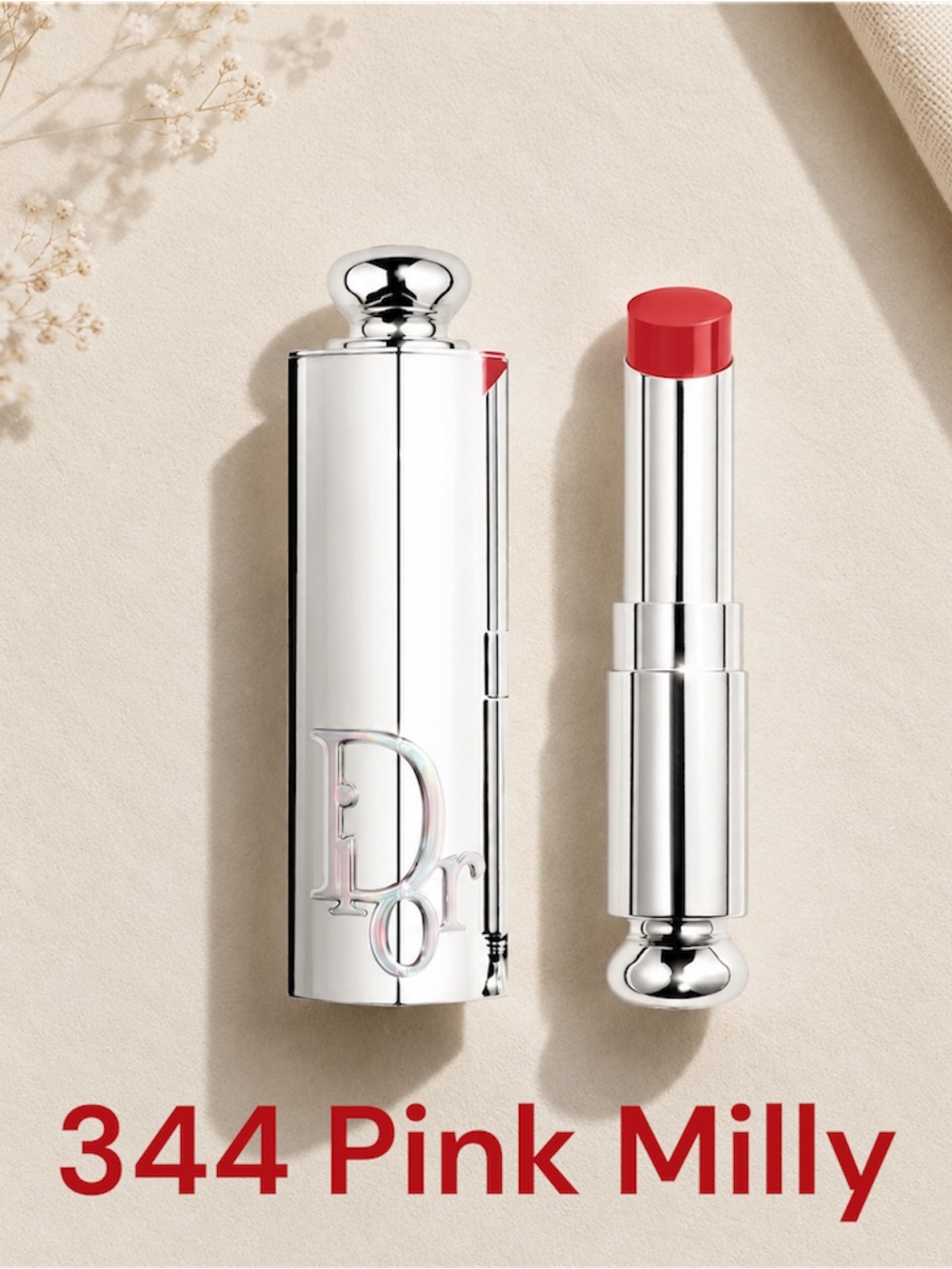 Dior Addict Glass Lipstick- Combined Lip Oil & Lip Gloss NWOT 344 Pink Milly Box